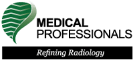 A logo for medical professionals reaffirming radiology.